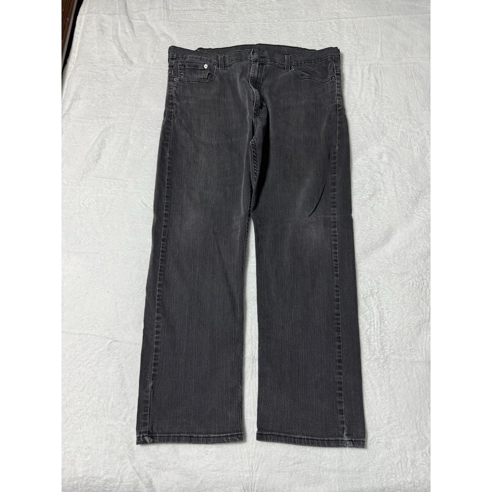 Levis 569 Jeans Mens 40x28‎ Black Loose Straight Mid Rise Dark Wash